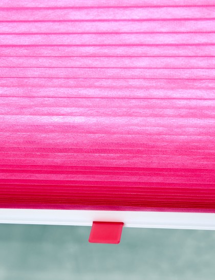 Teba Duette Wabenplissee pink Nahaufnahme