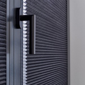 Teba DUETTE Wabenplissee TOPAR Basalt Stoffdetail