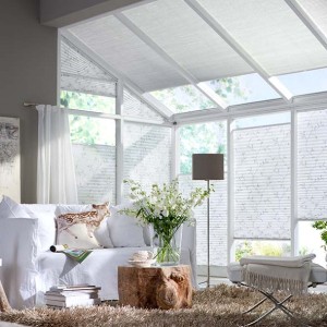 Plissee2022 5364 Plissee + 6874 Wabenplissee Sonderformen Wintergarten