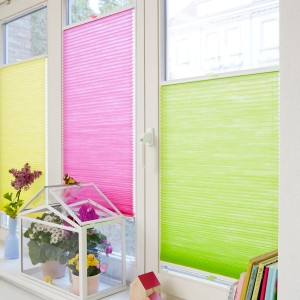 Teba Wabenplissee in frische Farben