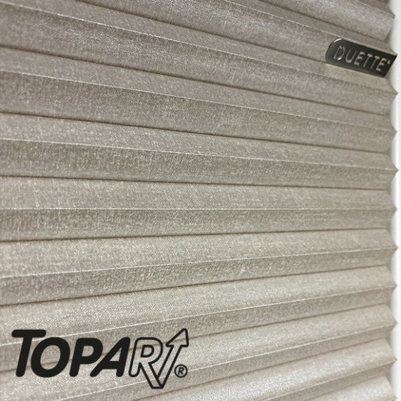 Teba DUETTE Wabenplissee TOPAR Beige Stoffdetail