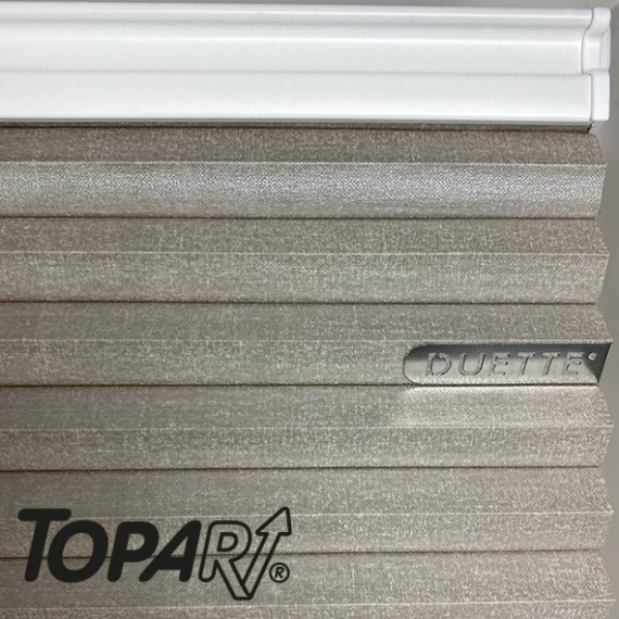 Teba DUETTE Wabenplissee TOPAR Beige Stoffdetail