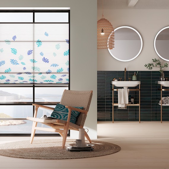 Teba DUETTE Wabenplissee sieger design Water VS2 Bad 2