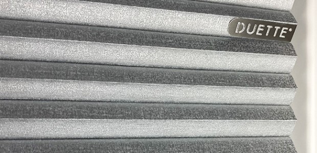 Teba DUETTE Wabenplissee Metallic Silber Stoffdetails