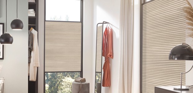 Teba DUETTE Wabenplissee TOPAR Beige VS2 comfort Schalfzimmer